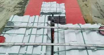 开封 芝麻白仿形加直形路沿石出货日常