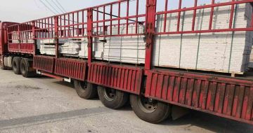 开封 白麻荔枝面外墙干挂，工厂装车日常