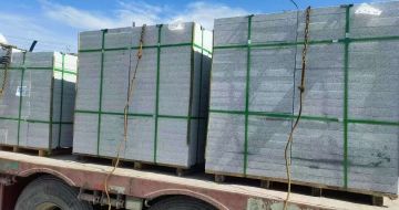 开封 芝麻白花岗岩地铺石装车日常