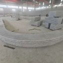 开封 芝麻白异形坐凳，自然面光面弧形加工