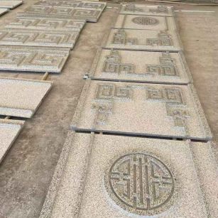 开封 白麻花岗岩外墙立面雕刻板