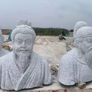 开封 白麻花岗岩石材人物立体雕刻