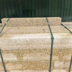 开封 黄金麻花岗岩石材机切面栏杆料半成品