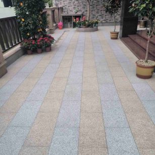 开封 黄金麻白麻荔枝面庭院铺装展示