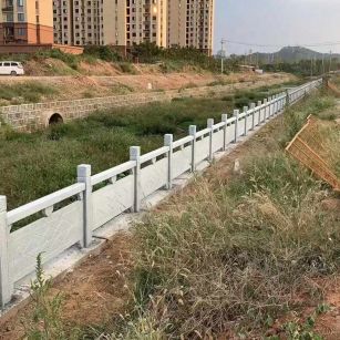 开封 白麻河道栏杆效果展示图