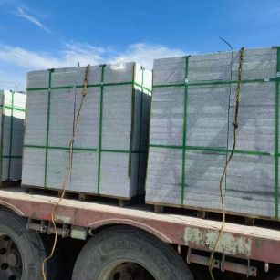 开封 芝麻白花岗岩地铺石装车日常