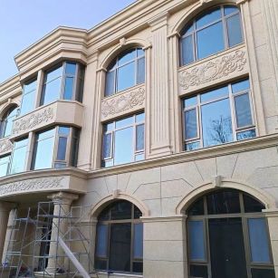 开封 黄金麻花岗岩别墅外墙干挂