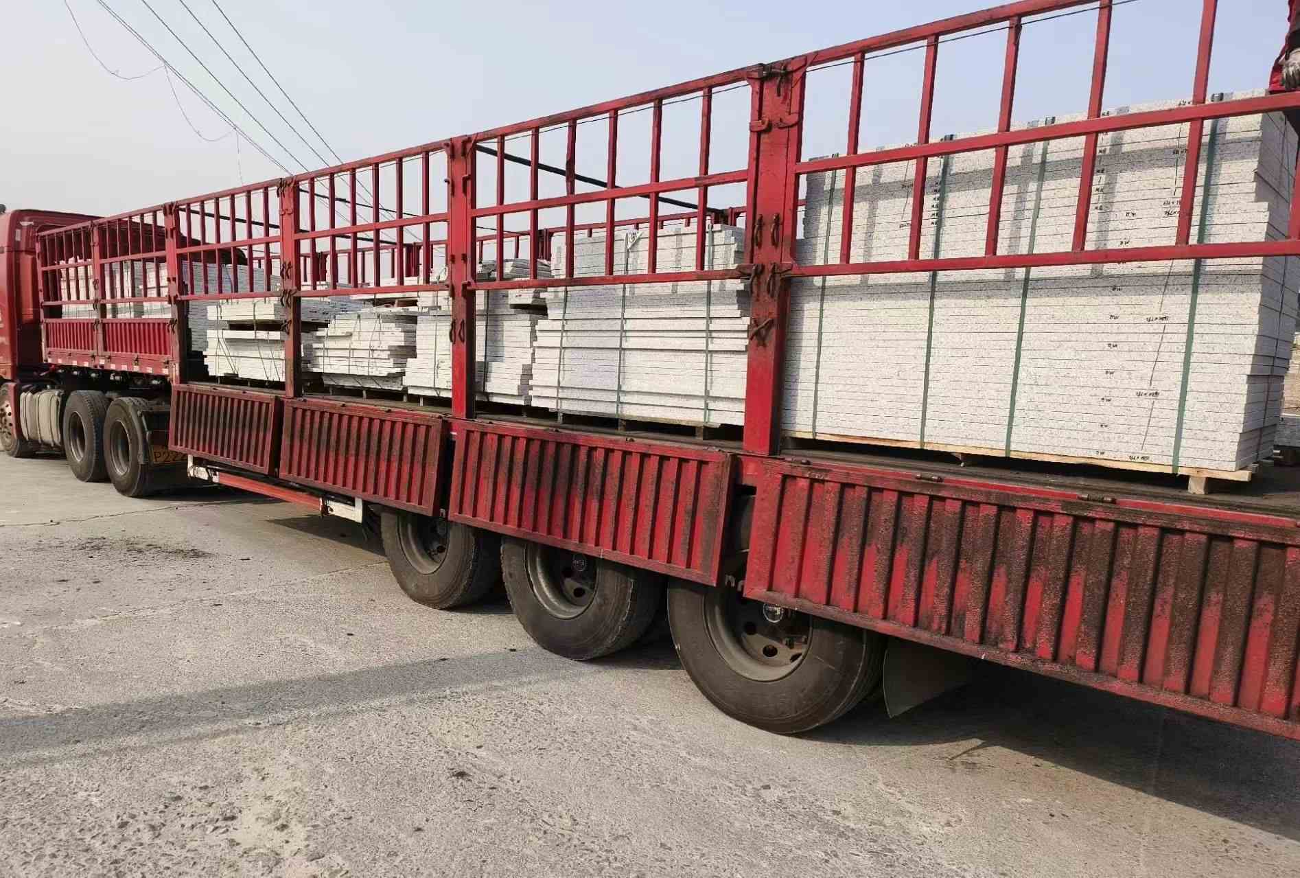 开封 白麻荔枝面外墙干挂，工厂装车日常