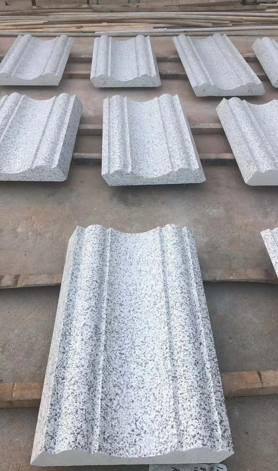 开封 白麻花岗岩光面别墅线条