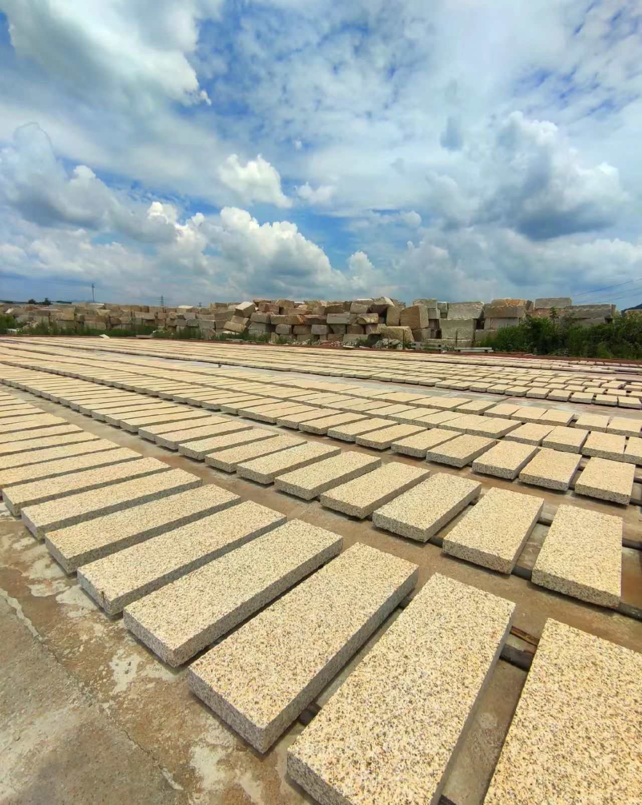 开封 黄金麻花岗岩荔枝面地铺石防护中